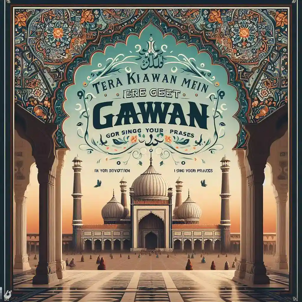 Tera khawan mein tere geet gawan naat lyrics